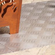 Шахматни плочи 4 pcs Сребрист 80 x 40 cm Алуминий