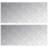 Шахматни плочи 2 pcs Сребрист 90 x 40 cm Алуминий