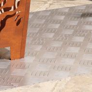 Шахматни плочи 4 pcs Сребрист 90 x 40 cm Алуминий