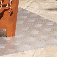 Шахматни плочи 2 pcs Сребрист 100 x 40 cm Алуминий