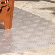 Шахматни плочи 4 pcs Сребрист 60 x 50 cm Алуминий