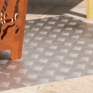 Шахматни плочи 4 pcs Сребрист 80 x 50 cm Алуминий