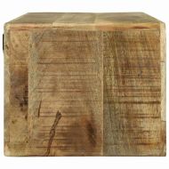 ТВ шкаф с рафт със съхранение Кафяво Масивна дървесина от манго