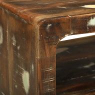 ТВ шкаф с рафт 60 x 32 x 36 см Масивна регенерирана дървесина