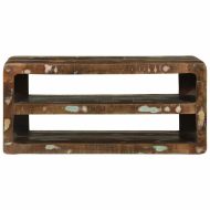 ТВ шкаф с рафт 80 x 32 x 36 см Масивна регенерирана дървесина