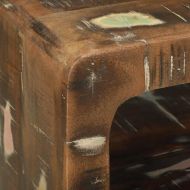 ТВ шкаф с рафт 100 x 32 x 36 см Масивна регенерирана дървесина