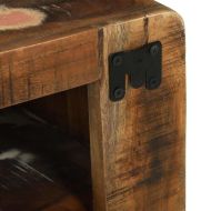 ТВ шкаф с рафт 100 x 32 x 36 см Масивна регенерирана дървесина