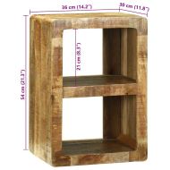ТВ шкаф Кафяво 36 x 30 x 54 см Масивна дървесина от манго
