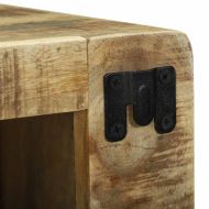 Модул за телевизор 2 pcs Кафяво Грубо мангово дърво масив