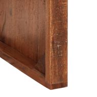 Стифиращи масички 2 pcs Кафяво Солидно възстановено дърво