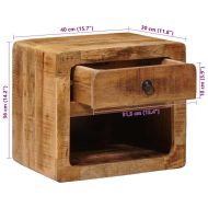 Стенен шкаф за нощно шкафче с чекмедже Кафяво 40 x 30 x 36 см