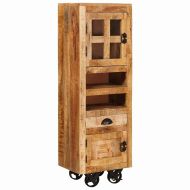 Висок шкаф Кафяво 40 x 30 x 120.5 см мангово дърво масив