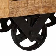 Висок шкаф Кафяво 40 x 30 x 120,5 см мангово дърво масив