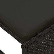 Градински Софа Комплект 6 pcs Черно полиратан