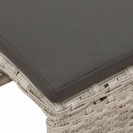 Градински Софа Комплект 6 pcs Светлосиво и тъмносиво полиратан