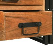 Масичка за кафе Кафяво 90 x 50 x 38 см Солидно акациево дърво