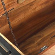 Масичка за кафе Кафяво 90 x 50 x 38 см Солидно акациево дърво