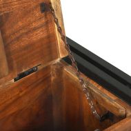 Масичка за кафе Кафяво 90 x 50 x 38 см регенерирано дърво масив