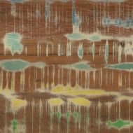 Конзолна маса с рафт 120 x 33 x 75 см регенерирано дърво масив