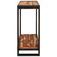 Конзолна маса с рафт 90 x 33 x 75 см регенерирано дърво масив