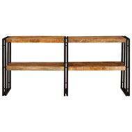 Конзолна маса Кафяво 160 x 33 x 75 см мангово дърво масив