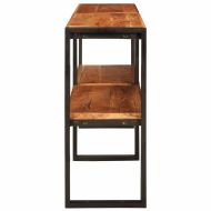 Конзолна маса Кафяво 160 x 33 x 75 см Акациево дърво масив