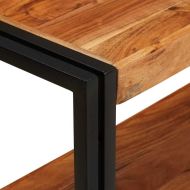 Конзолна маса Кафяво 160 x 33 x 75 см Акациево дърво масив