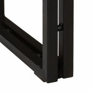 Конзолна маса с рафт Многоцветен регенерирано дърво масив