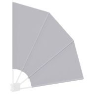 Прозорец за балкон Сив 115 x 115 см текстил