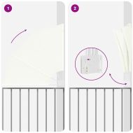 Прозорец за балкон Крем 115 x 115 см текстил