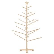 Дървено Коледно Дърво Естествен 150 cm Борово дърво масив