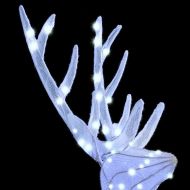 Семейство елени 3 pcs Студено бяло 68 x 26 x 127 см текстил