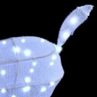 Семейство елени 3 pcs Студено бяло 68 x 26 x 127 см текстил