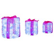 Декорация на подаръчна кутия 3 pcs Синьо 20 x 20 x 21 см Акрил