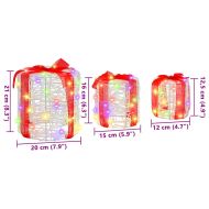 Декорация на подаръчна кутия 3 pcs цветно 20 x 20 x 21 см Акрил