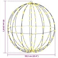 Топка с 384 LED светодиода 2 pcs Топло бяло 60 cm Метал