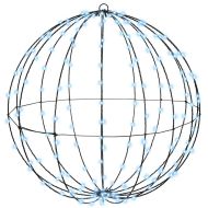 Топка с 384 LED светодиода 2 pcs Студено бяло 60 cm Метал