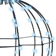 Топка с 384 LED светодиода 2 pcs Студено бяло 60 cm Метал