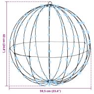 Топка с 384 LED светодиода 2 pcs Студено бяло 60 cm Метал