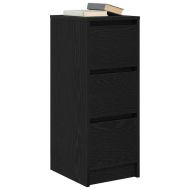 Сайдборд, Черен дъб, 29,5x34x76 см, инженерно дърво