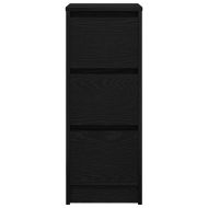 Сайдборд, Черен дъб, 29,5x34x76 см, инженерно дърво