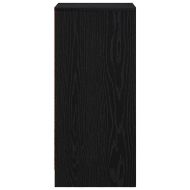 Сайдборд, Черен дъб, 29,5x34x76 см, инженерно дърво