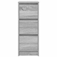 Сайдборд, сив сонома, 29,5x34x76 см, инженерно дърво