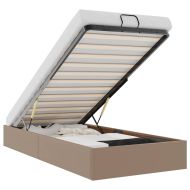 Османска рамка за легло без матрак, 90x200 см, изкуствена кожа