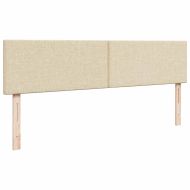 Османска легло с матрак, кремава, 200x200 см, плат