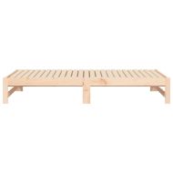Разтегателна кушетка, 2x(75x190) см, борово дърво масив