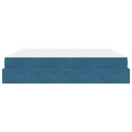 Рамка за легло Синьо 200 x 200 cm Кадифе