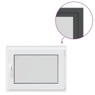 Прозорец за мазе "RISOR" 80x60 см Отварящо-отваряем DIN десен антрацит