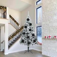 Комплект коледни топки 3 pcs Черно Пластмаса