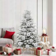 Комплект коледни топки 9 pcs Сребрист Пластмаса